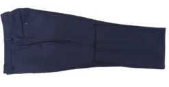 Half Canvas Stretch Wool Dress Suit Regular Fit 2 Piece in Navy