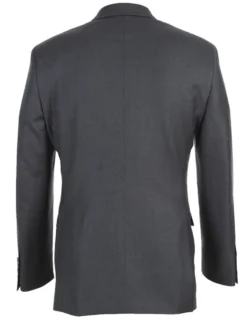 Half Canvas Wool Dress Suit Regular Fit 2 Piece in Gray