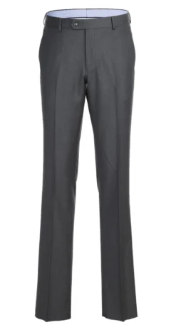 Half Canvas Wool Dress Suit Regular Fit 2 Piece in Gray