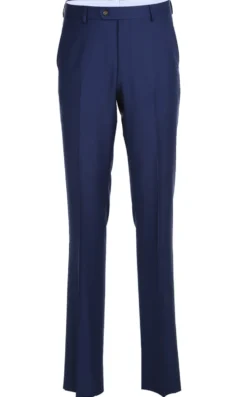 Half Canvas Wool Dress Suit Modern Fit 2 Piece in Blue