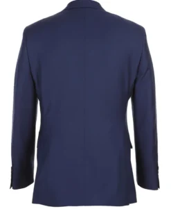 Half Canvas Wool Dress Suit Modern Fit 2 Piece in Blue
