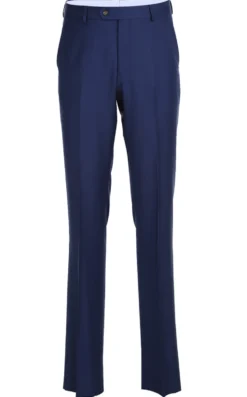 Half Canvas Wool Dress Suit Regular Fit 2 Piece in Blue