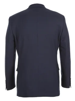 Half Canvas Stretch Wool Dress Suit Regular Fit 2 Piece in Navy