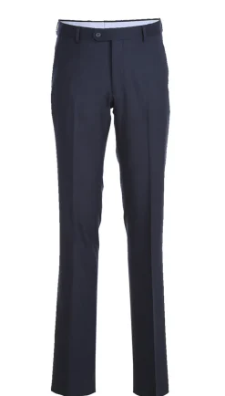 Half Canvas Stretch Wool Dress Suit Modern Fit 2 Piece in Navy