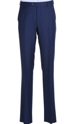 Half Canvas Wool Dress Suit Modern Fit 2 Piece in Blue