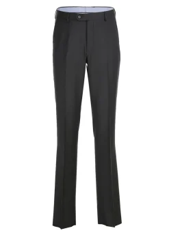 Half Canvas Wool Dress Suit Modern Fit 2 Piece in Black