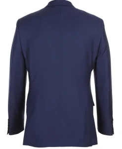 Half Canvas Wool Dress Suit Regular Fit 2 Piece in Blue