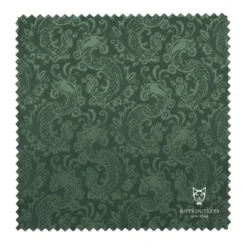 Hunter Green Tone on Tone Paisley Pattern Slim Fit Men's 2 Piece Suit