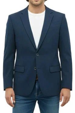 Indigo Slim Fit 2-Button Jacket