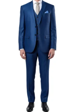 (40L) 3 Piece Modern Fit Suit - Blue