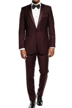 (38L) Slim Fit 2 Piece Brown Tuxedo