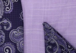 Lavender Dress Shirt Set with Tie and Handkerchief