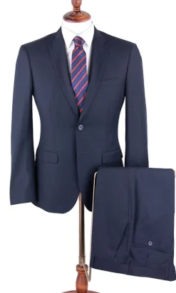 Lexington Collection - Navy Regular Fit 2 Piece Notch Lapel Suit