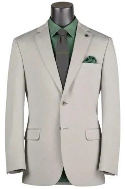 Light Gray Modern Fit 2-Button Blazer