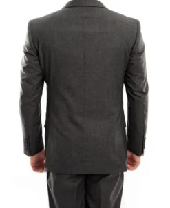 (Limited Sizes) 100% Wool Modern Fit 2-Piece Suit - Dark Gray