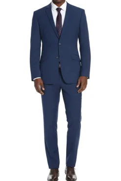 (Limited Sizes) Slim Fit 2 Piece Stretch Suit in Blue