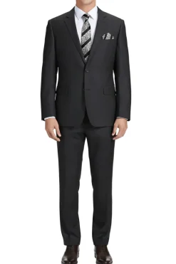 (Limited Sizes) 100% Virgin Wool Regular Fit Charcoal Suit