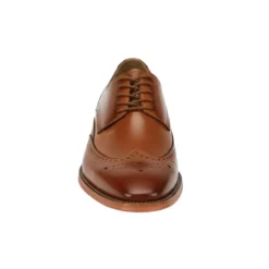 Lincoln Collection - Tan Leather Wingtip Lace-up Dress Shoes