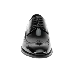 Lincoln Collection - Black Leather Wingtip Lace-up Dress Shoes