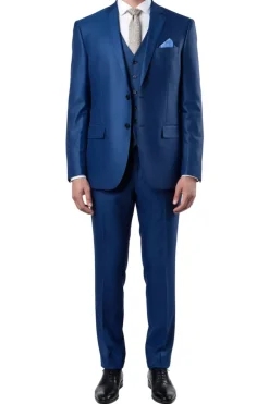 (40L) 3 Piece Modern Fit Suit - Blue