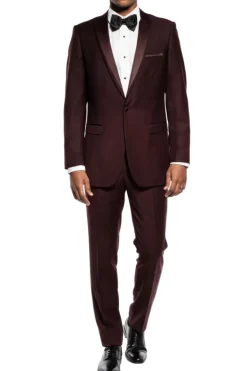 (38L) Slim Fit 2 Piece Brown Tuxedo