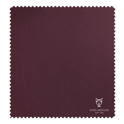 Maroon Modern Fit 2 Piece Suit Textured Solid with Peak Lapel