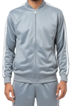 Men's Casual Jogging Set 2 Piece in Silver