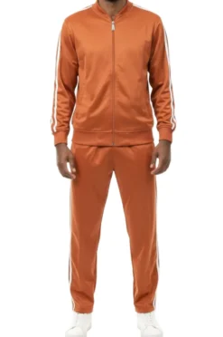 Men's Casual Jogging Set 2 Piece in Rust
