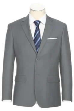 Men's Regular Fit Formal 2-Piece Suit - Light Gray