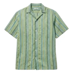 Men's Sage Embroidered Short Sleeve Shirt