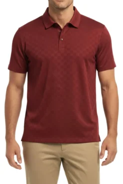 Men's Stretch Polo Shirt - Red