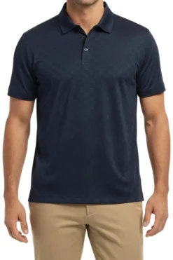 Men's Stretch Polo Shirt - Navy