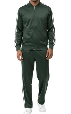Men's Casual Jogging Set 2 Piece in Hunter Green