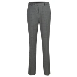 Men's 2 Piece Slim Fit Gray Check Double Breasted Suit