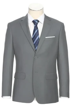 Men's Regular Fit Formal 2-Piece Suit - Light Gray
