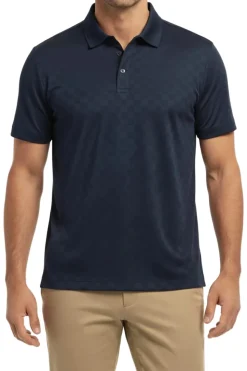 Men's Stretch Polo Shirt - Navy