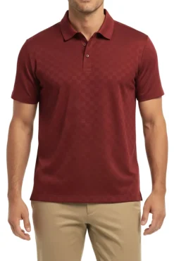 Men's Stretch Polo Shirt - Red