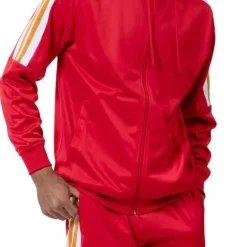 Men's Track Suit with Hood in Red