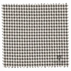 Modern Fit Black Houndstooth Pattern Jacket