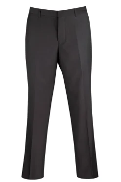 Modern Fit Black Dress Pants Flat Front Pre-Hemmed