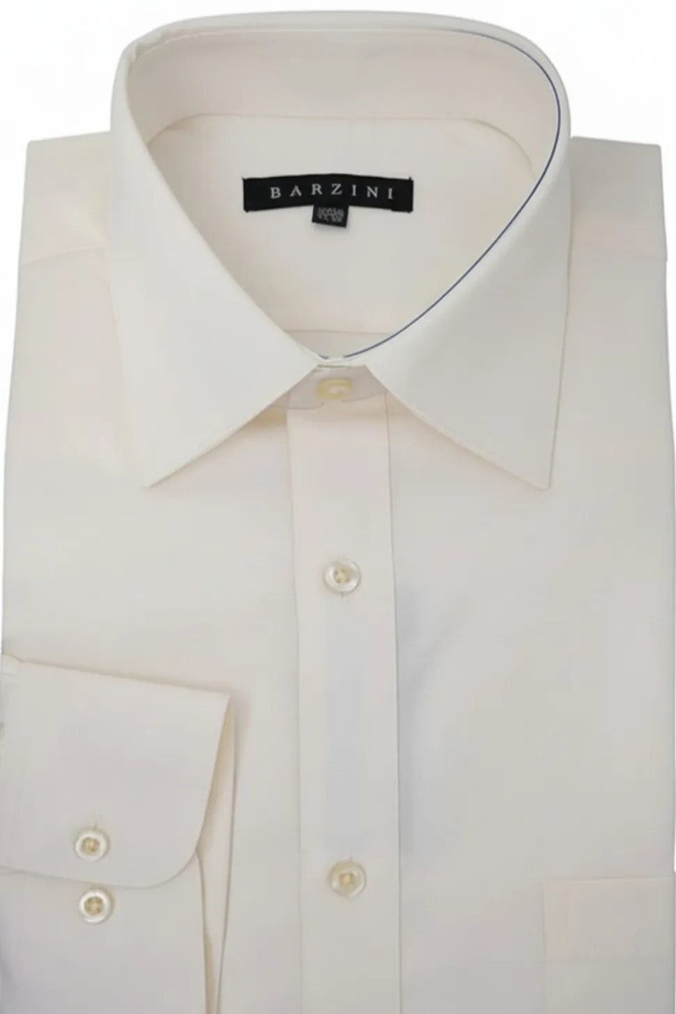 Modern Fit Dress Shirt Convertible Cuff in Ivory