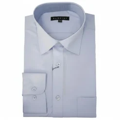 Modern Fit Dress Shirt Convertible Cuff in Light Blue