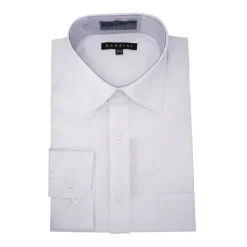 Modern Fit Dress Shirt Convertible Cuff in White