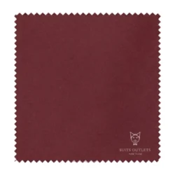 Monte Carlo Collection - Regular Fit 2 Piece 2 Button Textured Weave Burgundy