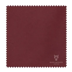 Monte Carlo Collection - Regular Fit 2 Piece 2 Button Textured Weave Burgundy