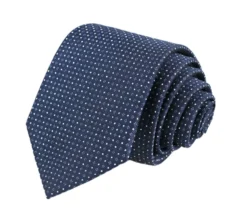 Navy Micro Dot Pattern Tie