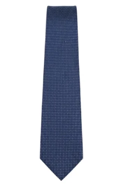 Navy Micro Dot Pattern Tie