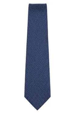 Navy Micro Dot Pattern Tie