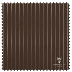 Odyssey Collection - Brown Regular Fit Bold Stripes 3-Piece Suit With Adjustable Waistband Pants