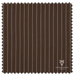 Odyssey Collection - Brown Regular Fit Bold Stripes 3-Piece Suit With Adjustable Waistband Pants